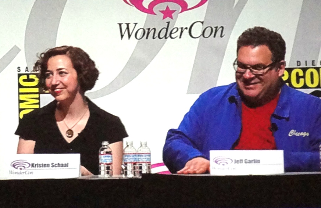 Parte del reparto de voz de Toy Story durante un panel de WonderCon